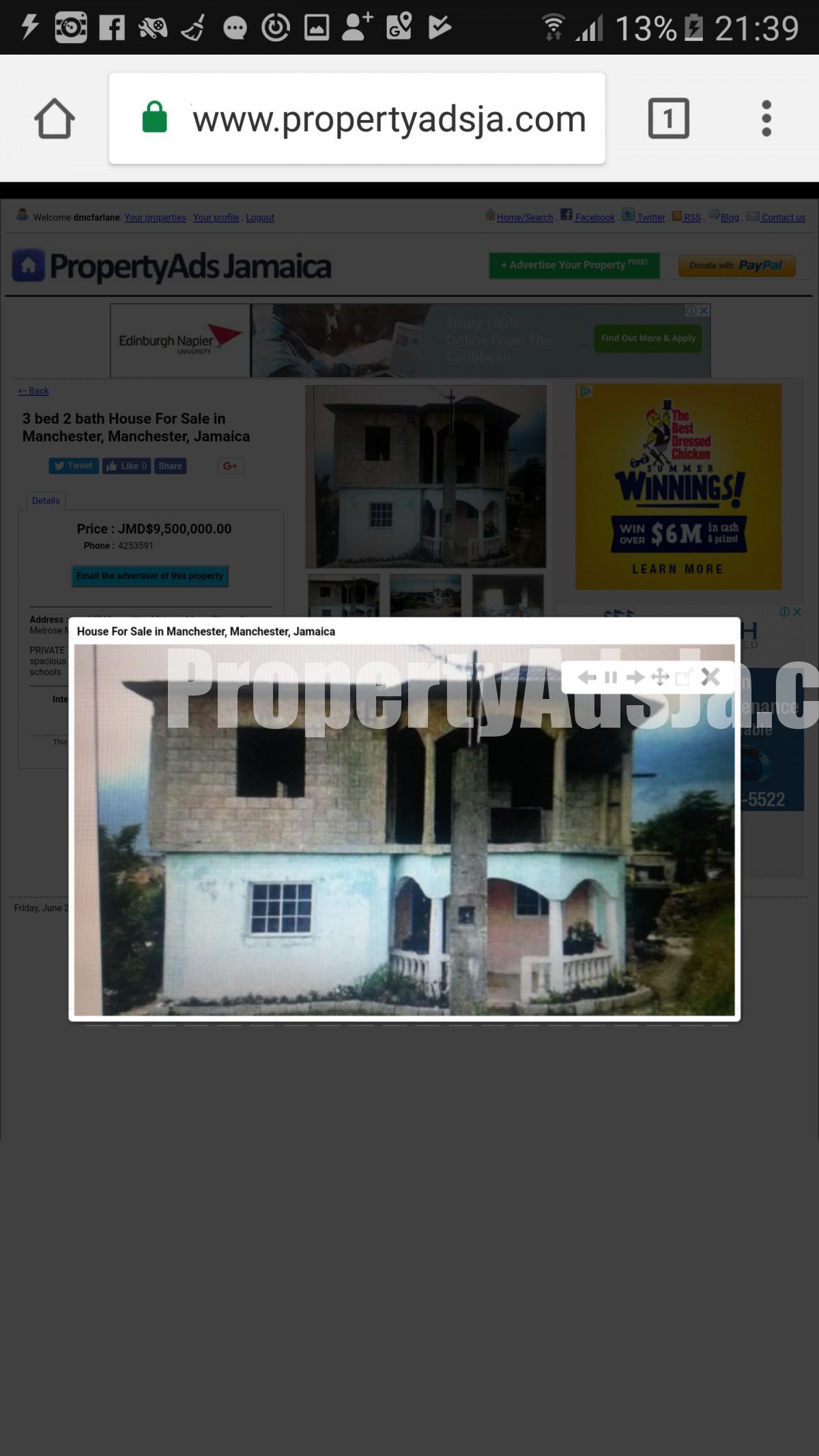 house for sale in melrose manchester manchester jamaica how to advertise a house for sale