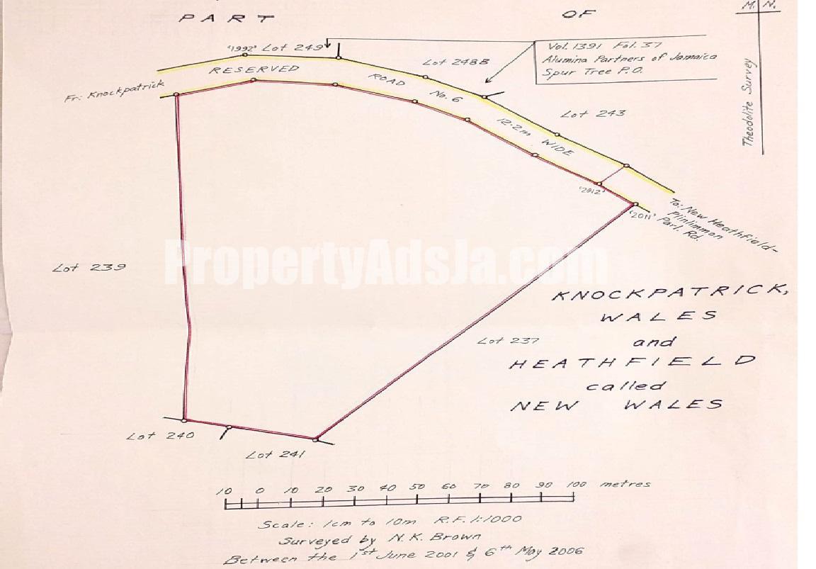 Land For Sale in New Wales, Manchester Jamaica