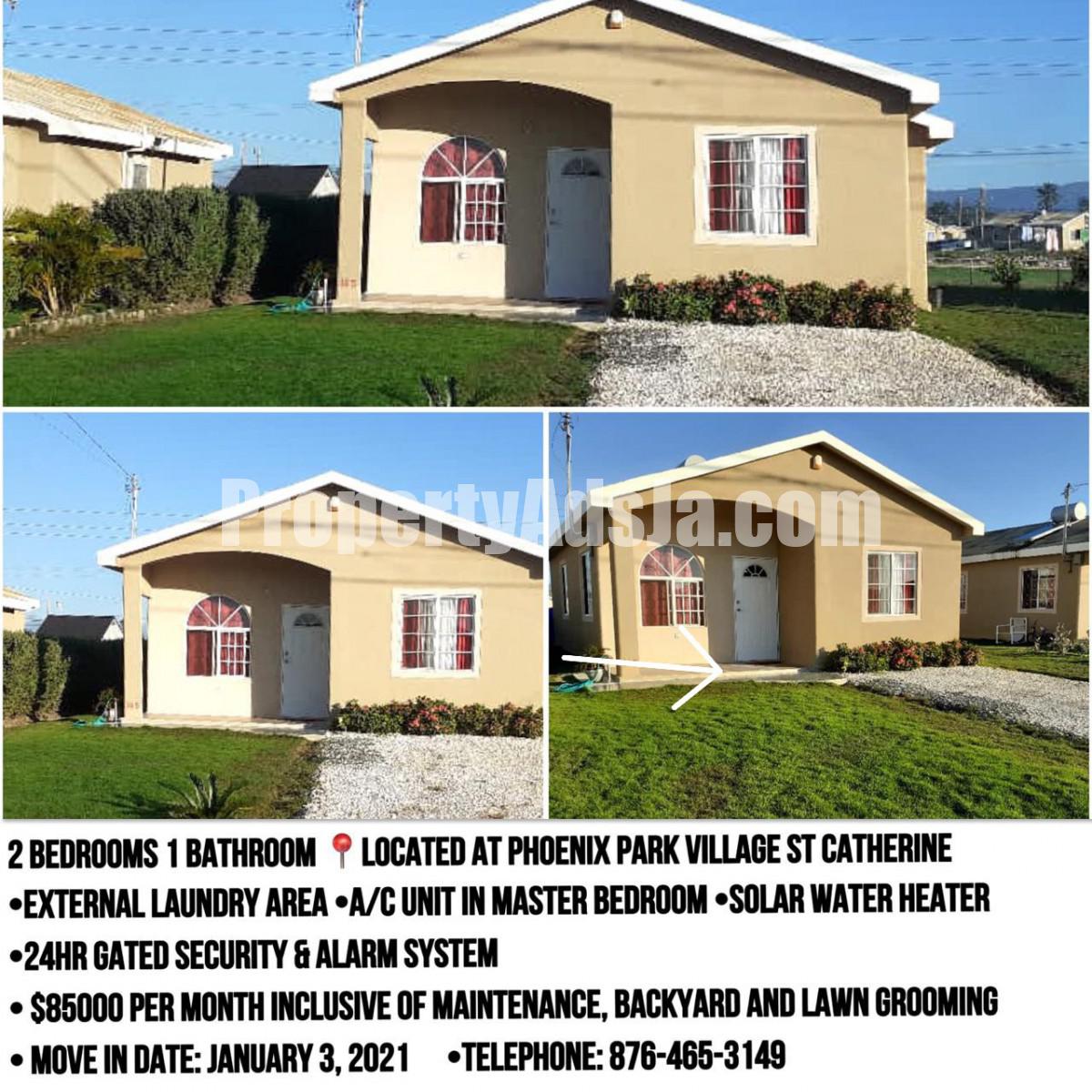 House For Rent in Phoenix Park Village, St. Catherine Jamaica