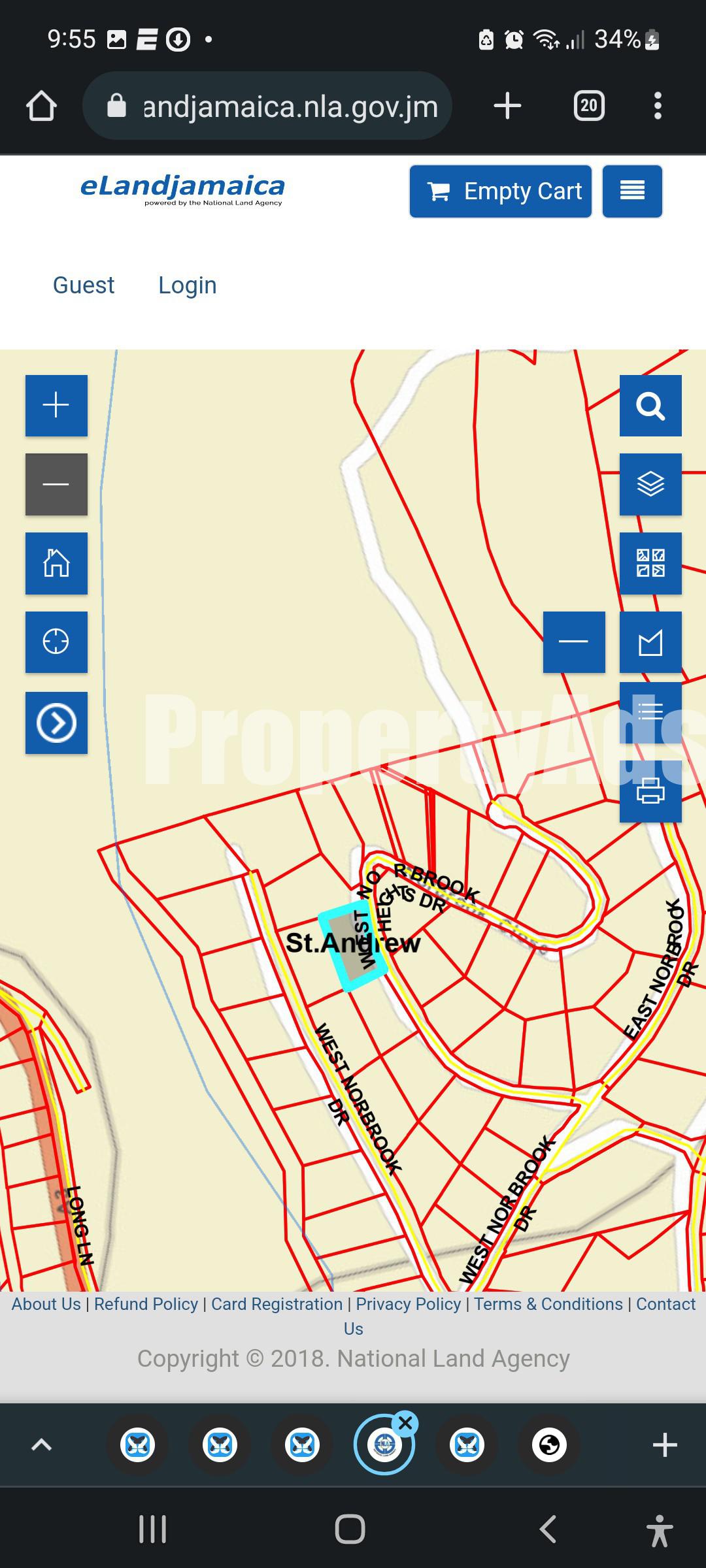 Residential lot For Sale in Norbrook, Kingston / St. Andrew Jamaica