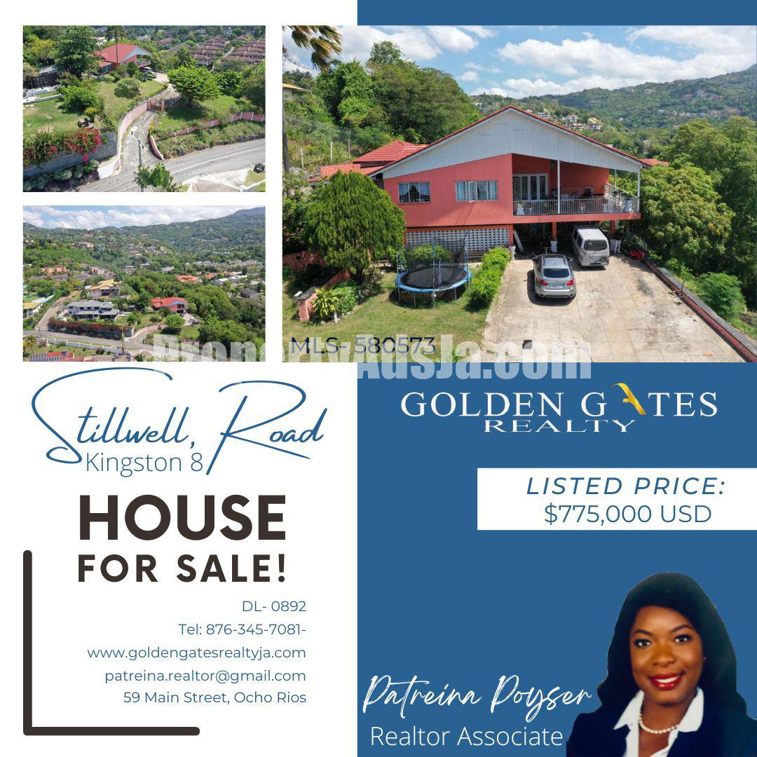 House For Sale in Kingston 8, Kingston / St. Andrew Jamaica