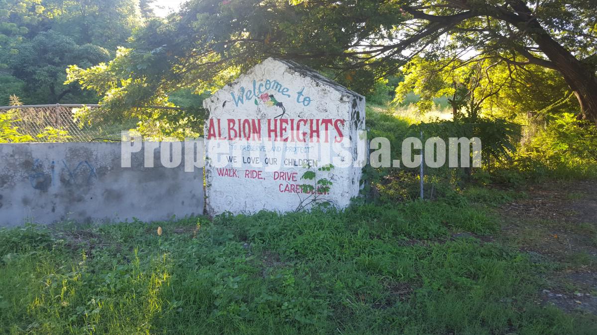 Residential lot For Sale in ALBION HEIGHTS, St. Thomas Jamaica