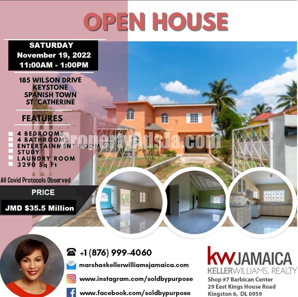 House For Sale in Keystone, St. Catherine Jamaica