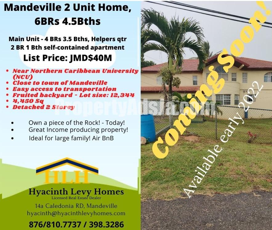 House For Sale in Mandeville, Manchester Jamaica House For Sale in Mandeville, Manchester Jamaica