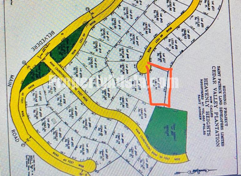 Residential lot For Sale in Belvedere, Kingston / St. Andrew Jamaica