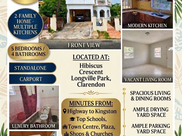 House For Sale in Longville Park, Clarendon Jamaica | [1]