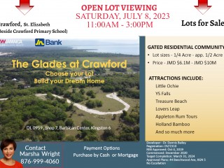 Land For Sale in Crawford, St. Elizabeth, Jamaica