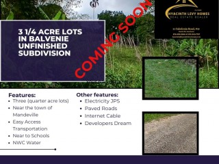 Development Land (Residential) For Sale - Mandeville Price  COMING SOON, Manchester, Jamaica