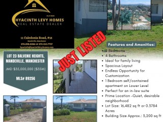 5 bed House For Sale – Balvenie Heights, Manchester, Jamaica