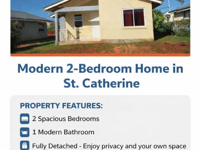 2 bed House For Sale - Off Old Harbour Road, St. Catherine, Jamaica
