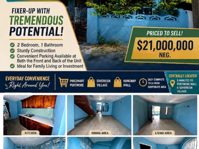2 bed House For Sale - Bridgeport Portmore, St. Catherine, Jamaica